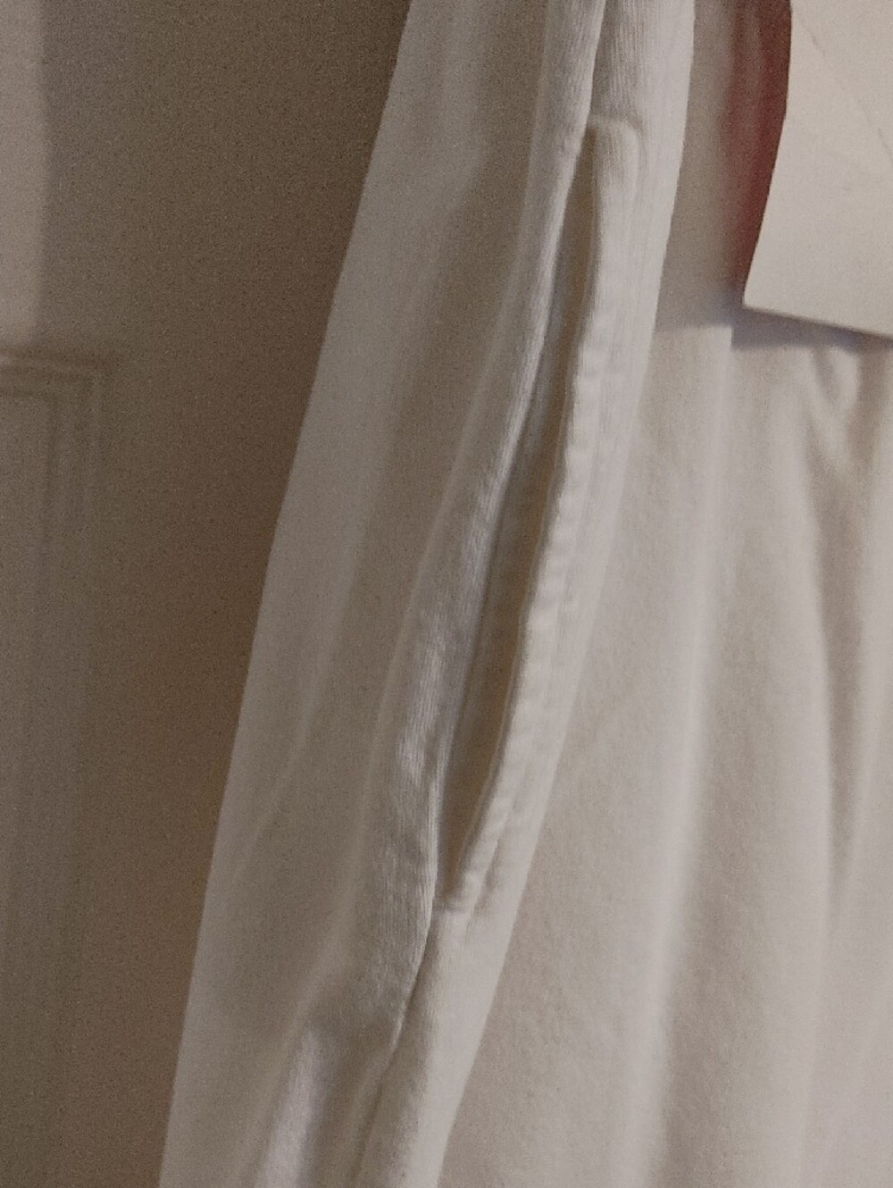 White Embroidered Women's Pajama Set with Blue & Green Accent - Picture 9 of 9